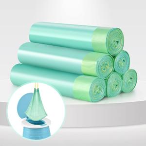 VISATOR Portable Travel Potty Chair Liners Bags Universal with Drawstring, 90 PCS (18 * 20INCH), Green