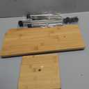 HYNAWIN Bamboo Countertop Shelf Storage Spice Rack, 3 Tier Desktop Shelves Space Saving Organizer, Adjustable Rack