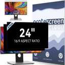 [2-Pack] 24 Inch Computer Privacy Screen Filter for 16:9 Widescreen Monitor, Removable Eye Protection Anti Glare Blue Light Filter Privacy Shield, Anti Spy Screen Protector Film 24 in