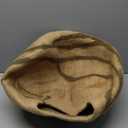 MEOWFIA Cat Cave  Premium Felt Cat Bed for Indoor Cats, Handmade Merino Wool (Beige, Large)