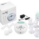 Motif Medical Luna Breast Pump New Mom Kit  Rechargeable Double Electric Breast Pump, Milk Storage Bags, Maternity Backpack, Manual Pump - Portable Travel Essentials for New Moms