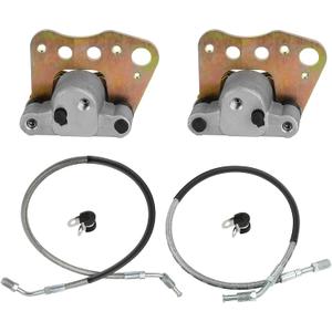 M MATI Front Brake Calipers & Hose Lines for Polaris Sportsman 500 Magnum 500 325-2x4 Xplorer 400 Xpedition 425 Worker 500 1999-2000 5131115 5131116 1910411 1930753 1930752 1910299