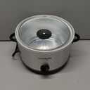 Crock-Pot 4.5 Quarts Manual Design Series Slow Cooker with 3 Manual Heat Settings Cooks Meals for 4 Plus People with Removable Stoneware Bowl, Silver