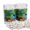 4LB White Ceramic Filler Media Non-Abrasive Ceramic Pellets for All Type Tumblers 3/16" X 3/8"