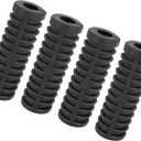 Motoforti Universal Kick Start Lever Rubber, Rubber, Black, 4 Pc