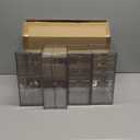 Makeup Organizer Storage with 16 Drawers, 4 Pcs Desktop Office Supplies, Desk Organizers, Clear Accessories, Dustproof Storage Drawer and for Make Up, Jewelry, Pen, Stationary