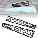 Aluminum Air Intake Covers for Polaris RZR XP 1000/XP 4 1000 2014-2023 Accessories, Black Metal Side Frog Skin Protector Cover Bezel Engine Mesh Grills (2PCS, Bolt-on)