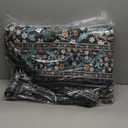 GarveeHome Floral Entryway Rug, 2x3 Washable Front Door Entry Throw Rugs Indoor, Non Slip Bathroom Small Rugs, Boho Thin Rug for Kitchen, Soft Carpet Mat for Bedroom Bathroom, Black