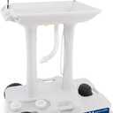 SereneLife Portable Camping Sink with 30L (7+ Gallon) Built-In Water Tank, Large Wheels, Hands-Free Foot Pump, Extra-Large Basin, and 5L Soap Dispenser  Ideal for Outdoors, Camping, and Worksites