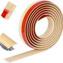 10Ft Floor Transition Strip Self Adhesive Carpet to Tile Floor Edging Trim PVC Threshold Strips, Peel and Stick Floor Joining Strip Suitable for Threshold Height Less Than 5mm (Beige Cream)