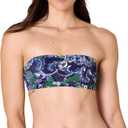 Amazon Essentials Womens Bandeau Swim Top (X-Large, Deep Blue Paisley)