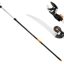 Fiskars 8-12 Ft Extendable 2-in-1 Tree Pruner & Pole Saw with Rotating Head