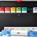 Odaro Weekly Pill Organizer 2 Times a Day, Large Pill Box 7 Day, Daily Twice Am Pm Medicine Organizer, Travel Contaniner for Medicine, Vitamin and Supplement, Black