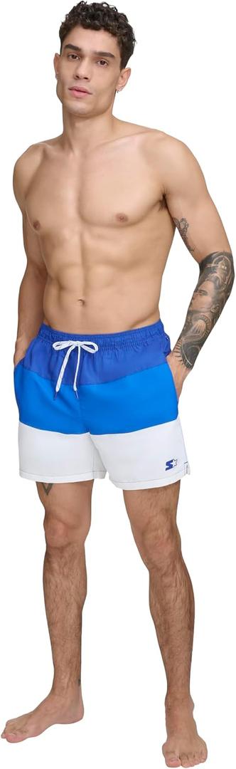 Starter Men's Quick Dry Lightweight Volley Colorbock Swim Trunk Small