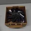 VODA Wood Stove Fan Heat Powered Fireplace Fans Non Electric, Heat Activated Thermal Fan for Wood Burning Stove/Log Burner, Stove Accessories Thermometer