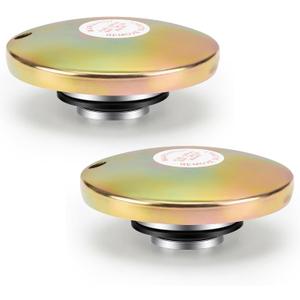 Frienda 2 Pcs Transfer Tank Vented Fuel Diesel Tank Cap, Venting Pressure Fuel Gas Cap for 2 Inch Base for Diesel Transfer Auxiliary Storage Truck Tool Box, Vented Design, Top Cover Only