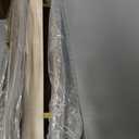 Large Ottoman Tray for Coffee Table,Square Shagreen Leather Decorative Tray with Gold Handles for Living Room Decor (20" x 20" x 3", Ivory)