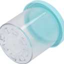 Ice Cream Containers Leakproof Stackable Design for Homemade Treats Variety Pack Storage PET Lid Transparent PC Cup Body (Blue), 4 Pack