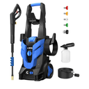 Pressure Washer, Power Washer with 4 Quick Connect Nozzles, High Pressure Cleaning Machine with Foam Cannon for Cars/Fences/Driveways/Patios/Home Cleaning
