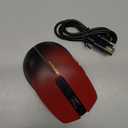 RAPIQUE Bluetooth Wireless Mouse - (BT1/BT2+USB) Tri-Mode High Performance, Rechargeable, Multi-Device Compatible with PC/Laptop/Computer/MacBook/iPad Air Pro (Red Gradient)