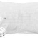 Grounding Pillowcase Queen, Grounding Pillow Case for Earth Connected with Silver Fiber Relieved Stress Improved Sleep (20 * 30 in)