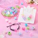 Cheriswelry 100Pcs Acrylic Letter Beads Bracelet Bead Colorful Alphabet A-Z Plastic Loose Spacer Beads 20x14mm for DIY Necklace Keychain Lanyard Making Craft Hole: 3.5mm