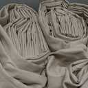 Natural Thick Linen Pinch Pleated 104 Inch Long Curtains for Kids Room/Nursery, Blackout Memory Shape Light Brown Insulated Privacy Viral Curtain Sound Proof Cottage Core Window Drapes Panels of 2