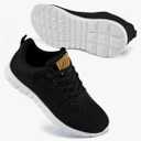 FUDYNMALC Womens Sneakers Tennis Shoes: Fashion Lightweight Non Slip Footwear for Running Walking Casual 39, Black 