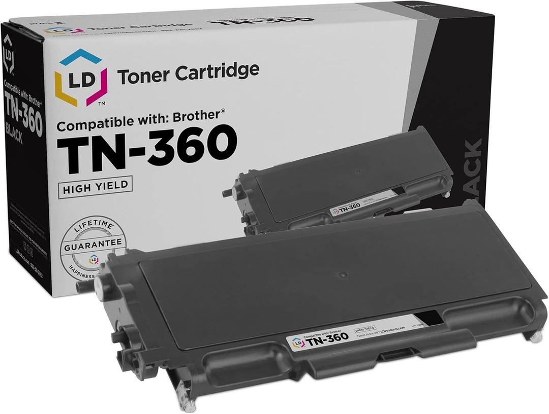 LD Products Compatible Toner Cartridge Replacement for Brother TN-360 High Yield (Black) Compatible with Brother DCP Series DCP-7040 DCP-7030 DCP-7045N HL-2140 HL-2170W H LD Products Compatible Toner Cartridge Replacement for Brother TN-360 High Yield (Black) Compatible with Brother DCP Series DCP-7040 DCP-7030 DCP-7045N HL-2140 HL-2170W H