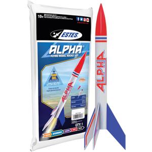 Estes 1225 Alpha Rocket-Building Kit, Intermediate Flying-Rocket-Model Kit for Ages 10+