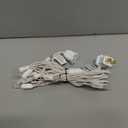 Novelty Lights Vintage Style T5 Warm White LED Christmas Lights, 11 Feet White Wire String of 10 Mini Bulbs, UL Listed Indoor/Outdoor Tree Lighting