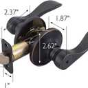 Design House 700534 Springdale Privacy Bed and Bath Door Lever Oil Rubbed Bronze