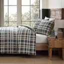 Eddie Bauer - Twin Comforter Set, Reversible Bedding with Matching Sham, Medium-Weight for Year Round Use, Dorm Essentials (Port Gamble Blue)
