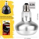 Basking Light for Reptiles, 2-Pack 100W Upgraded Intense Basking Spot, Reptile Heat Bulb Light, UVA Heat Lamp Bulbs for Bearded Dragon Turtle Chicken