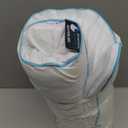 Bluewave Bedding Super Slim Max Cool CarbonBlue Gel Memory Foam Pillow for Stomach and Back Sleepers - Thin, Flat Design with Advanced Cooling (3.25-Inch Height, Standard Size)