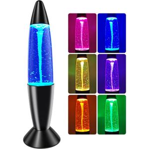 Tornado Lamp Twister Hurricane Light, 14-Inch Glitter Motion Light 7 Colors Automatic Changing Night Light Relaxing Table Lamp for Home Bedroom Office Decoration Lighting Decor