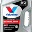 Valvoline Full Synthetic High Mileage with MaxLife Technology 5W-20 Motor Oil 5 QT