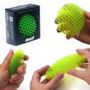 Morf Fidget Worm Toy - Flexible 3D Sensory Toy for Kids, Teens, and Adults  Stretchy, Quiet, Stress and Anxiety Relief, Focus - for Tactile Play, School, Work Gifts, Great for Classroom and Office (Small, Green)
