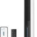 DREO Tower Fan for Bedroom, 43" Cooling Fans That Blow Cold Air 2025 Upgraded, Evaporative Air Cooler, Quiet 85 Oscillating Floor Fan, Easy Cleaning, APP Control, 4 Modes & 4 Speeds, 12H Timer, White