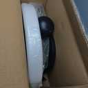 Round End Table, Luxury Circle Modern Side Table, Marble Side Tables for Living Room, Creative Aesthetic Coffee Table Bedside Nightstand for Couch Bedroom Sofa Patio Balcony (White Black, H 21.7inch)