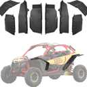 KEMIMOTO Wider X3 Fender Flares, Upgraded Ultra Wide Mud Guards Extended Front and Rear Compatible with 2017-2025 Can Am X3 & Max OEM Replacement #715002973