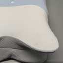 Cervical Pillow for Neck and Shoulder Pain Relief - Ergonomic Neck Pillow for Sleeping, Contour Memory Foam Pillows Side Sleeper Pillow for Neck Support, Bed Pillow for Side Back Stomach Sleepers (White & Blue)