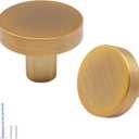 Cabinet Knobs Oil-Rubbed Bronze 12 Pack, Bronze Round Drawer Knobs Kitchen Cabinet Door Knob Cupboard Knob for Dresser Drawers Cabinets