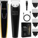 Beard Trimmer for Men, Rechargeable Men's Hair Trimmer for Mustache, Electric Razor & Body Grooming Kit for Beard, Face, Groin & Manscaping, Birthday Valentines Ideal Gift for Men (8-Piece Set)