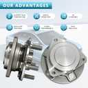 2 Pack Wheel Hub Bearing Assembly Front 513325 fit for 2012-2020 Chrysler 300, Dodge Challenger, Charger w ABS