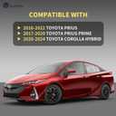 TangMiGe 4-Pack 15 inch Hubcaps Compatible with Toyota Prius 2019-2022, Prius Prime 2020-2022, Corolla Hybrid 2020-2024, fit for 15" Steel Wheel, Rim Cover Skin Hub Cap (Dual-Tone Silver+Black)