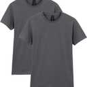 Gildan Womens Softstyle Cotton T-Shirt, Style G64000l, Multipack (Gray, S)