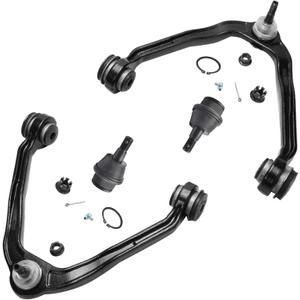 ASTARPRO Suspension Kit 4pcs Front Upper Control Arms bushings with Lower Ball Joints Compatible With Silverado Suburban Sierra Savana Yukon XL 1500 Tahoe Savana Express 2500 Escalade