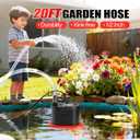 FIDISP Pool Cover Pump, 850 GPH Water Pump for Pool Draining With 4 Hose Adapters, 20 FT Drain Hose, 25 FT Power Cord, Pool Cover Pumps Above Ground for Drainage of Pool Covers, Ponds and Tubs(Red)