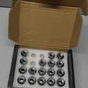 MIKKUPPA M12x1.5 Lug Nuts - Replacement for Ford Fusion Focus Escape, Honda Accord Civic CRV, Chevy Cruze Malibu, Dodge Journey, Jeep Compass Patriot Aftermarket Wheel, 20pcs Chrome Closed End Nuts